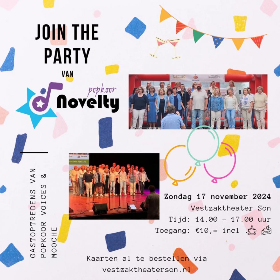 Gastoptreden Popkoor Voices (Join the party van Popkoor Novelty)